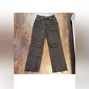 Stradivarius Charcoal Straight Leg Jeans